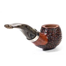 Pipe Santambrogio Rusticated Bent Apple SA 2677 | Buy Now