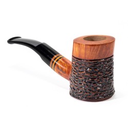 Pipa in Radica Santambrogio Rusticata Cherrywood SA 2688 | Pipeonline