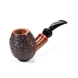 Pipe Santambrogio Rusticated Bent Apple SA 2687 | Buy Now