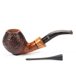Pipe Santambrogio Rusticated Bent Apple SA 2684 | Buy Now