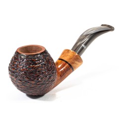 Pipe Santambrogio Rusticated Bent Apple SA 2684 | Buy Now