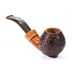 Pipe Santambrogio Rusticated Bent Apple SA 2684 | Buy Now