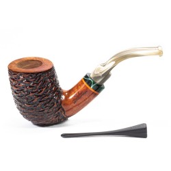 Pipe Santambrogio Rusticated Bent Billiard SA 2686 | Buy Now