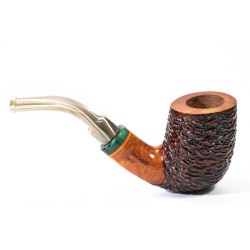 Pipa Santambrogio Rusticata Bent Billiard SA 2686 | Pipeonline