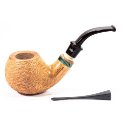 Pipa Santambrogio Rusticata Naturale Bent Apple SA 2672 | Pipeonline