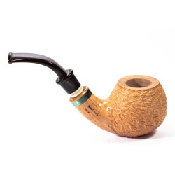 Pipe Santambrogio Rusticated Natural Bent Apple SA 2672 | Buy Now