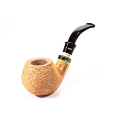 Pipe Santambrogio Rusticated Natural Bent Apple SA 2672 | Buy Now