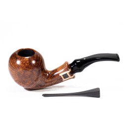 Pipa Vauen Gulliver Liscia Modello GV 113 Bent Apple