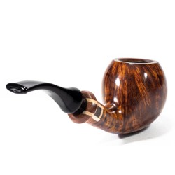 Pipa Vauen Gulliver Liscia Modello GV 177 Bent Apple