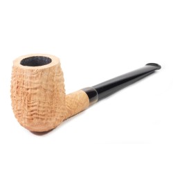 Pipa in Radica Tristan Handmade Rusticata Naturale Billiard