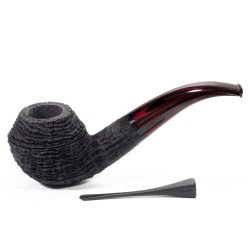 Pipa in Radica Tristan Handmade Rusticata Bullmoose