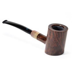 Briar Pipe Sasieni 4 Dot Walnut Smooth Cherrywood