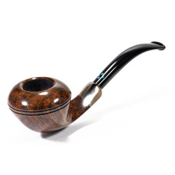 Pipa Sasieni 4 Dot Walnut Liscia Bent Rhodesian