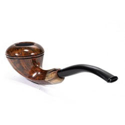 Briar Pipe Sasieni 4 Dot Walnut Smooth Bent Rhodesian