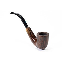 Pipa Sasieni 4 Dot Walnut Liscia Bent