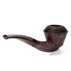 Briar Pipe Demua Sandblasted Bent Rhodesian DE 2605 | Buy Now
