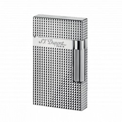 S.T. Dupont Line 2 Silver Diamond Head Lighter