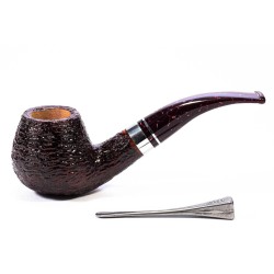 Pipa Savinelli Bacco 645 KS Rusticata Bent Brandy