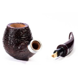 Pipa Savinelli Bacco 645 KS Rusticata Bent Brandy