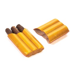 Cigar Case Lubinski for 3 Half Toscano Cigars