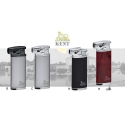 Accendino per Pipa Lubinski Kent Nero Cromo